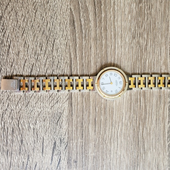 Hermes Vintage Clipper Quartz 2-Tone Ladies Watch main image 7